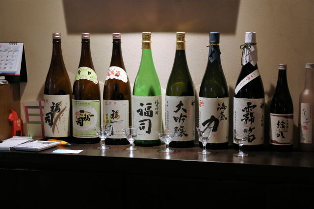 日本酒バー、「蔵人」　ラインナップ