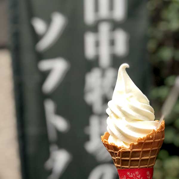 札幌珈琲館のソフトクリーム　ミルク味