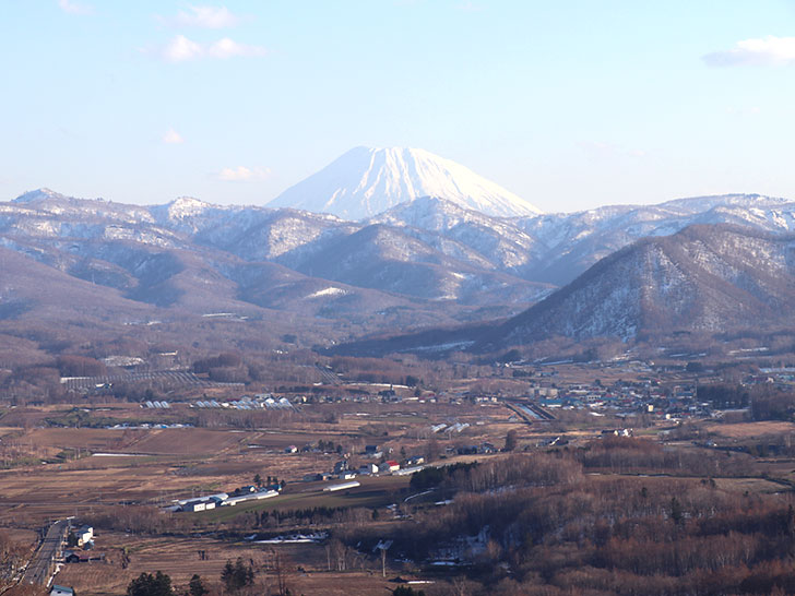 赤井川村の雄大な風景