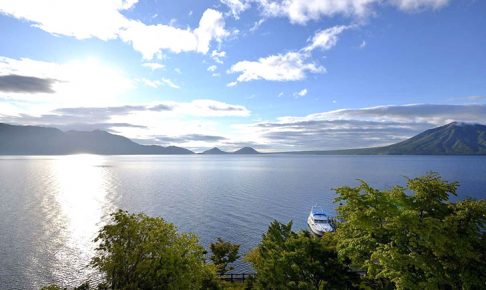 丸駒湖側客室からの風景