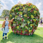 ガーデンフェスタ北海道2022の花のオブジェ