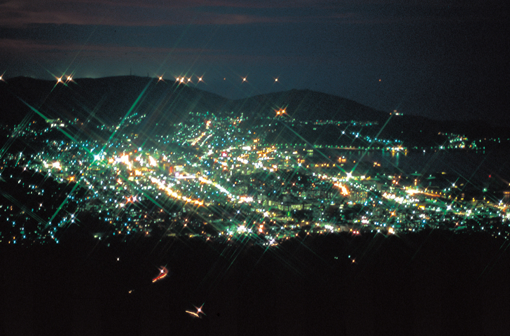 毛無山展望所から見る小樽夜景