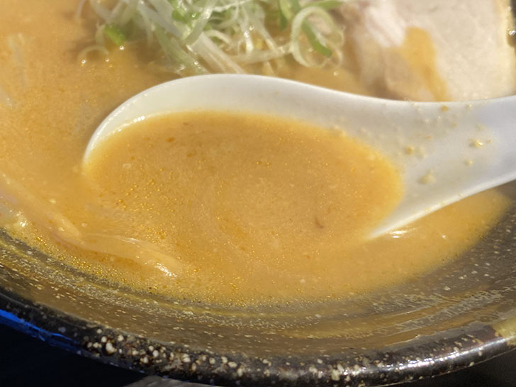 適度な辛さの辛味噌スープ