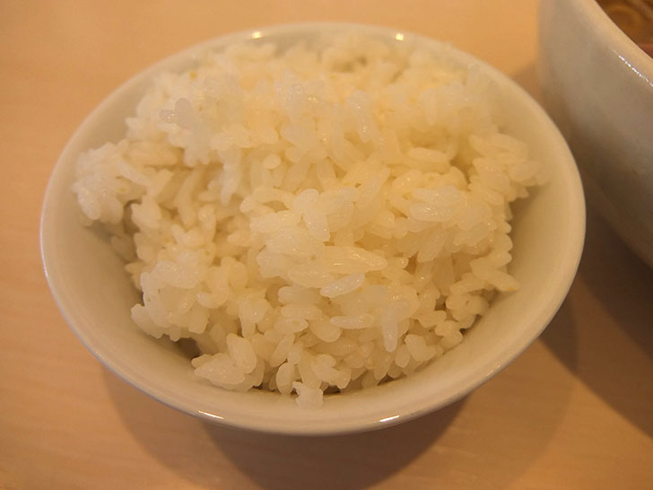 ラーメンとの相性が良いのはもちろん、お米も炊き方もいいご飯