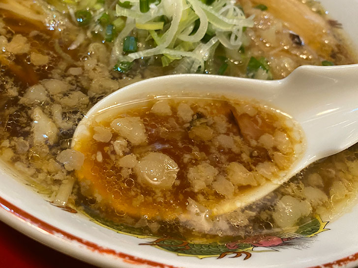 朱華園　香味中華そば　スープ