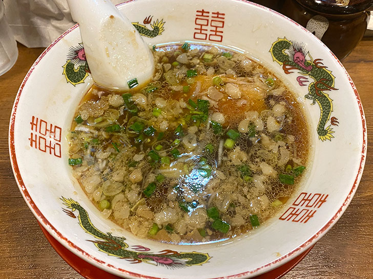 朱華園　香味中華そば　スープ