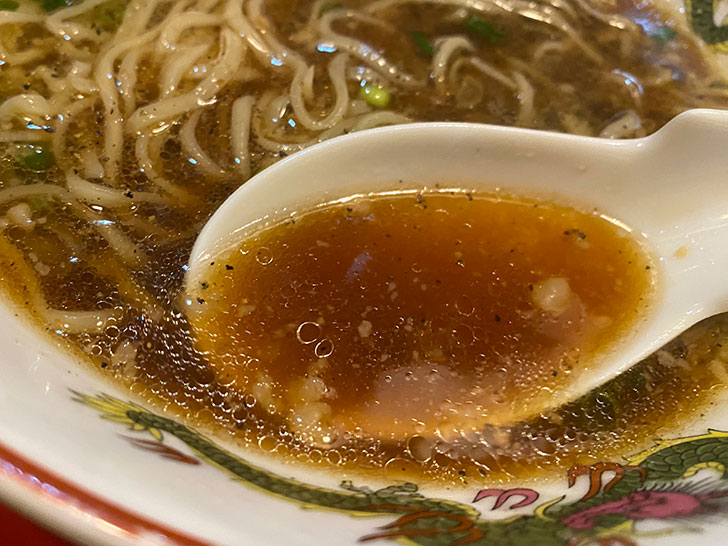 朱華園　香味中華そば　スープ