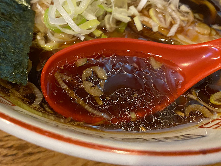 らーめん心繋　生姜醤油ラーメン　スープ