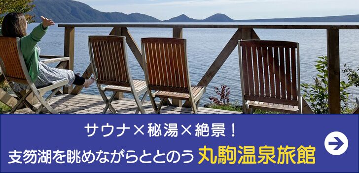 サウナ×秘湯×絶景！ 支笏湖を眺めながらととのう丸駒温泉旅館