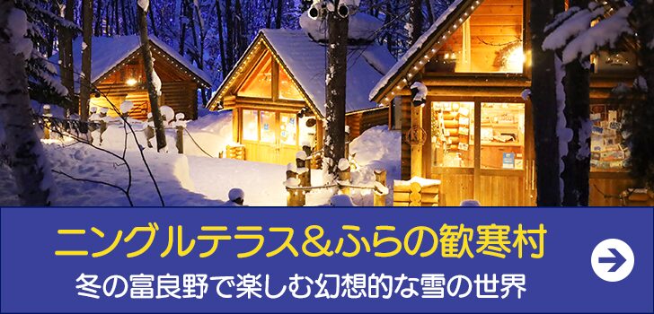 ニングルテラス＆ふらの歓寒村 冬の富良野で楽しむ幻想的な雪の世界