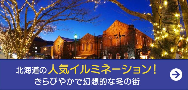 北海道の人気イルミネーション！ きらびやかで幻想的な冬の街