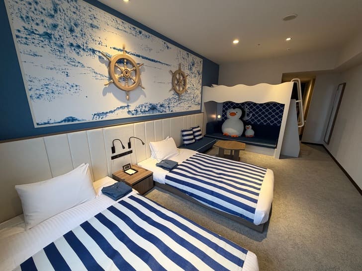 ラジェントステイ函館_ファミリーオーシャンビュー二段ベッド