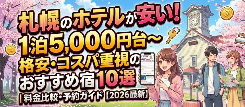 札幌のホテルが安い！オススメ宿まとめ
