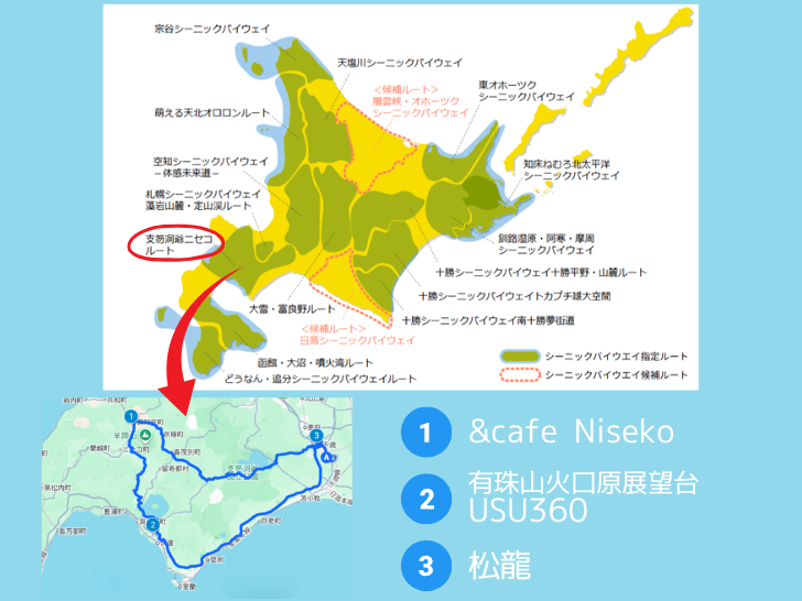 支笏洞爺ニセコルート