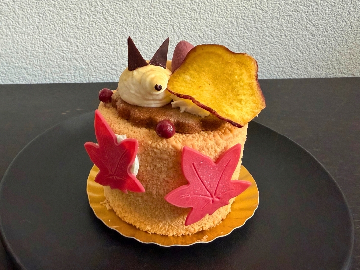 おひるねきつねのさつまいもムースケーキ
