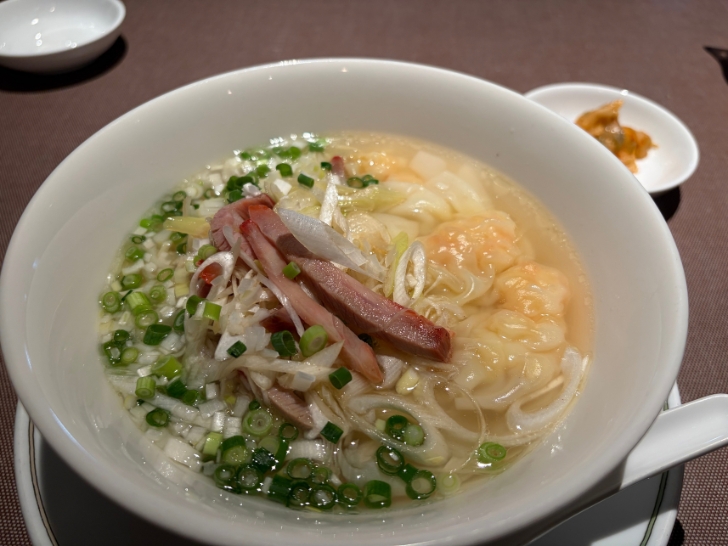 美麗華‗温旬特別ランチ_海老ワンタン湯麺
